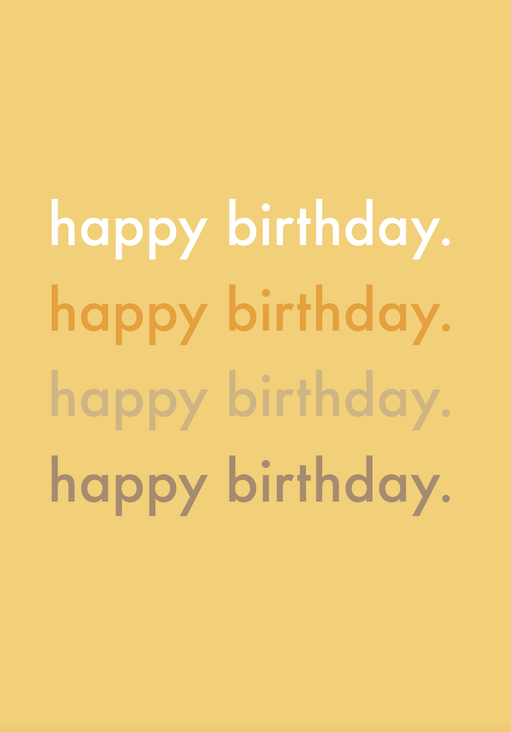 Greeting Card Sunshine - YELLOW
